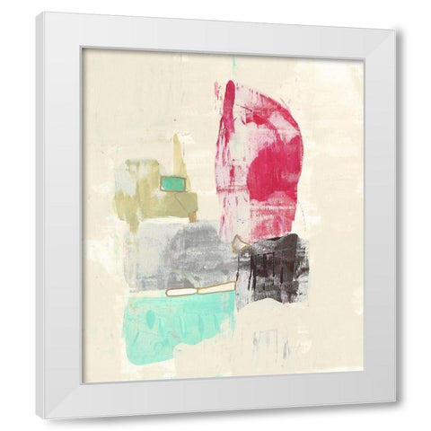 Mid Century Riff II White Modern Wood Framed Art Print by Goldberger, Jennifer