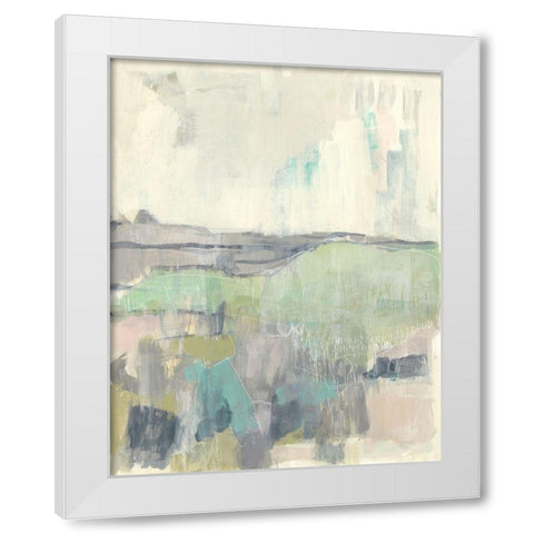 Pastel Love I White Modern Wood Framed Art Print by Goldberger, Jennifer