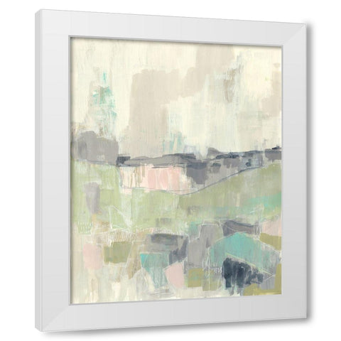 Pastel Love II White Modern Wood Framed Art Print by Goldberger, Jennifer
