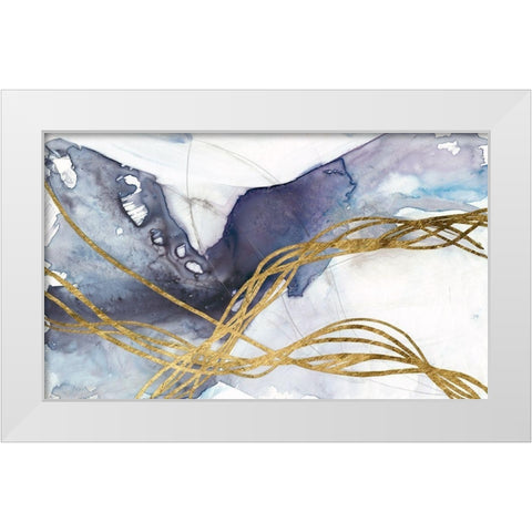 Agate Wave IV White Modern Wood Framed Art Print by Goldberger, Jennifer