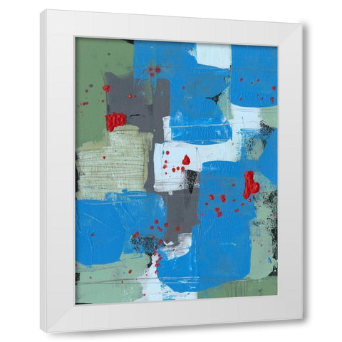 Integrated Circuit II White Modern Wood Framed Art Print by Moore, Regina