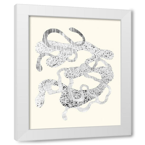 Cattywampus III White Modern Wood Framed Art Print by Douglas, Jamie