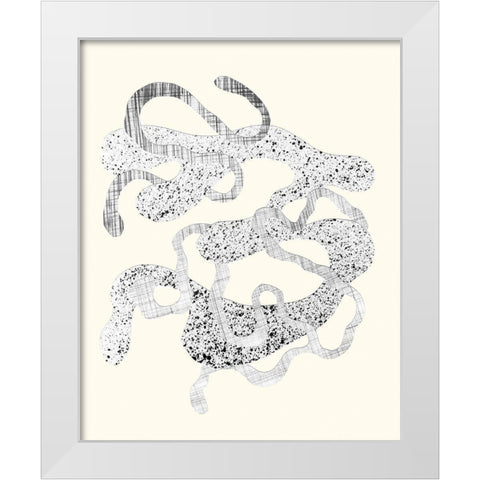 Cattywampus III White Modern Wood Framed Art Print by Douglas, Jamie