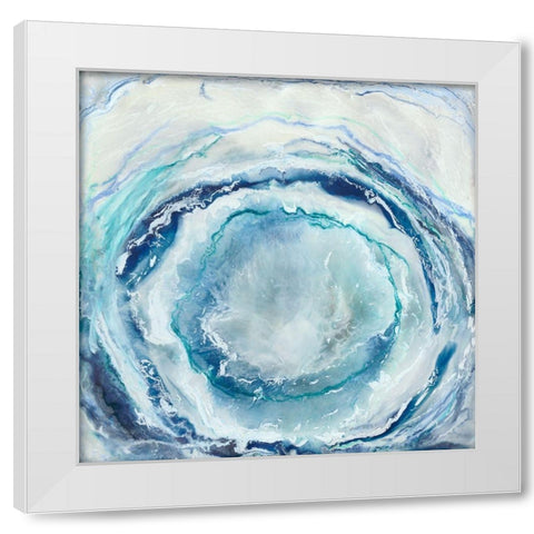 Ocean Eye I White Modern Wood Framed Art Print by Stramel, Renee W.