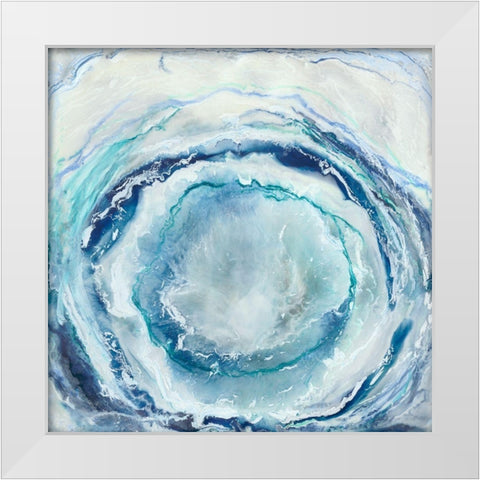 Ocean Eye I White Modern Wood Framed Art Print by Stramel, Renee W.