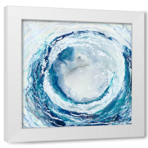 Ocean Eye II White Modern Wood Framed Art Print by Stramel, Renee W.