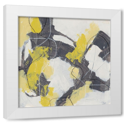 Ratio I White Modern Wood Framed Art Print by Vess, June Erica