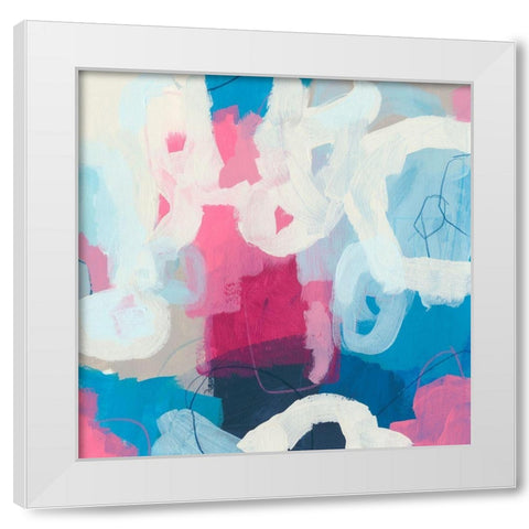 Electron IV White Modern Wood Framed Art Print by Vess, June Erica