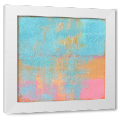 Day Glow Pastel I White Modern Wood Framed Art Print by Young, Carol
