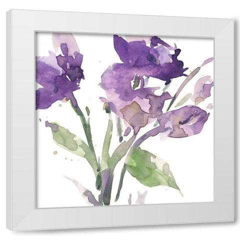 Garden Blooms I White Modern Wood Framed Art Print by Dixon, Samuel