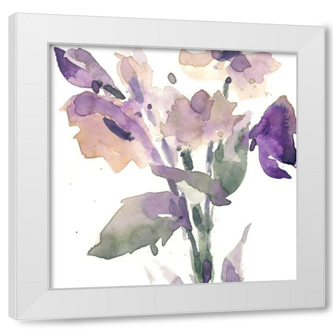 Garden Blooms II White Modern Wood Framed Art Print by Dixon, Samuel