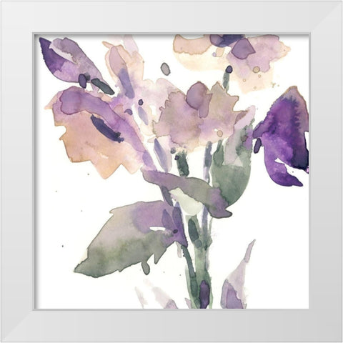 Garden Blooms II White Modern Wood Framed Art Print by Dixon, Samuel