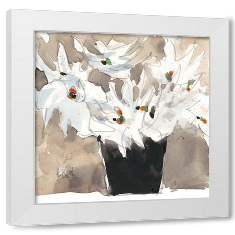 Wild Bouquet II White Modern Wood Framed Art Print by Dixon, Samuel