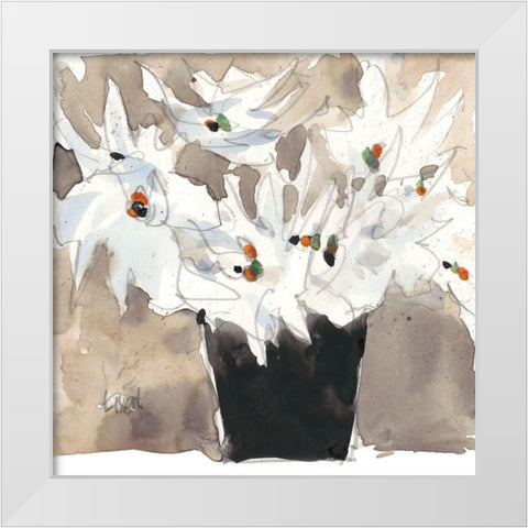 Wild Bouquet II White Modern Wood Framed Art Print by Dixon, Samuel
