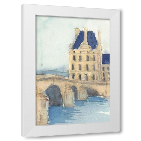 Along the Seine I White Modern Wood Framed Art Print by Dixon, Samuel