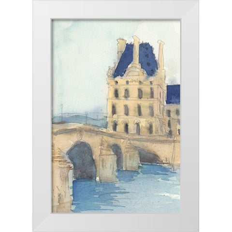 Along the Seine I White Modern Wood Framed Art Print by Dixon, Samuel