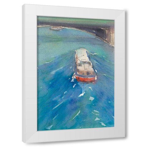 Along the Seine II White Modern Wood Framed Art Print by Dixon, Samuel