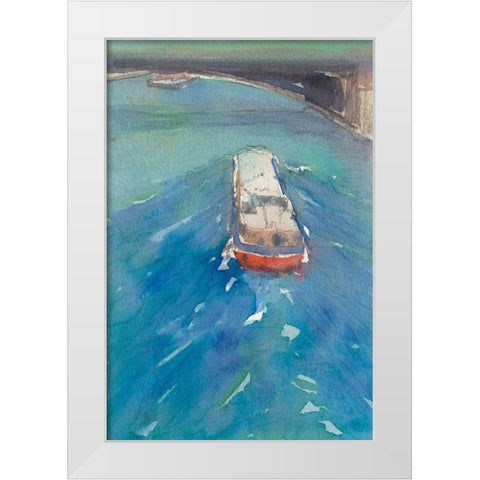 Along the Seine II White Modern Wood Framed Art Print by Dixon, Samuel