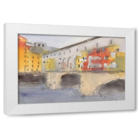 Along the Seine IV White Modern Wood Framed Art Print by Dixon, Samuel