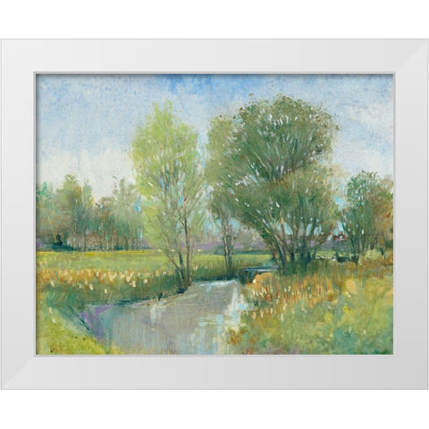 Summer Stream II White Modern Wood Framed Art Print by OToole, Tim