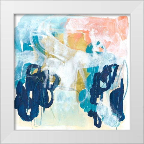 Graffiti Notation IV White Modern Wood Framed Art Print by Vess, June Erica