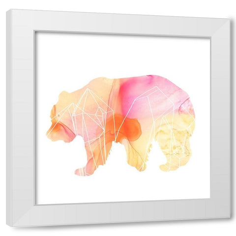 Agate Animal I White Modern Wood Framed Art Print by Vess, June Erica