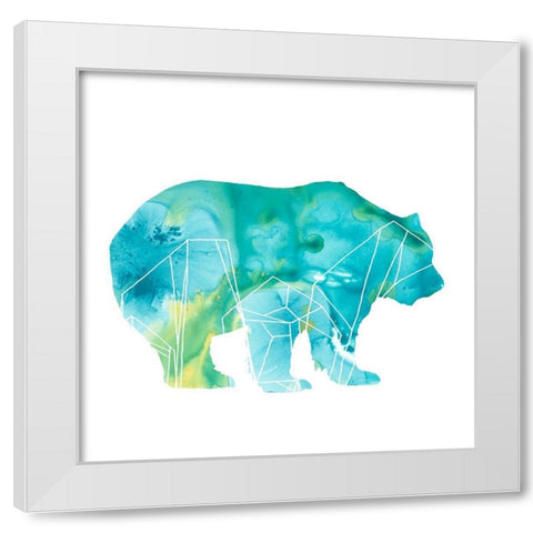 Agate Animal II White Modern Wood Framed Art Print by Vess, June Erica