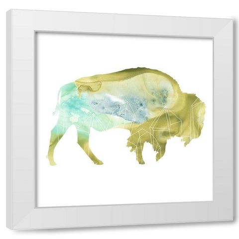 Agate Animal III White Modern Wood Framed Art Print by Vess, June Erica