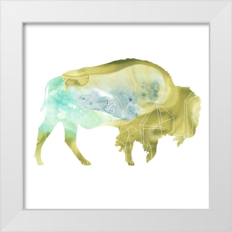 Agate Animal III White Modern Wood Framed Art Print by Vess, June Erica