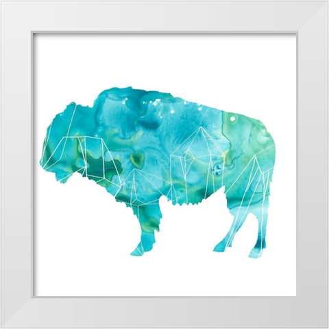 Agate Animal IV White Modern Wood Framed Art Print by Vess, June Erica