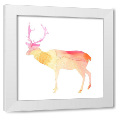Agate Animal V White Modern Wood Framed Art Print by Vess, June Erica