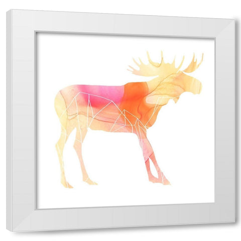 Agate Animal VI White Modern Wood Framed Art Print by Vess, June Erica