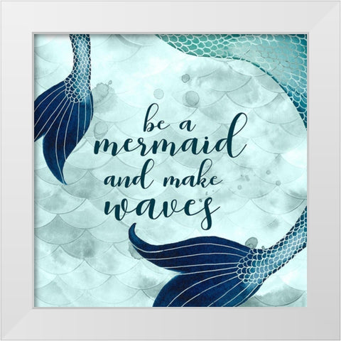 Mermaid Inspirations I White Modern Wood Framed Art Print by Popp, Grace