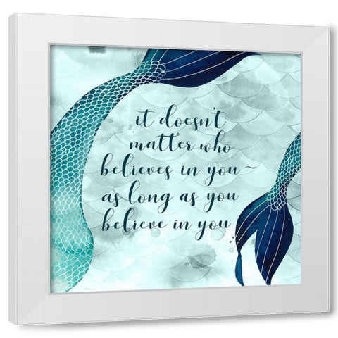 Mermaid Inspirations II White Modern Wood Framed Art Print by Popp, Grace