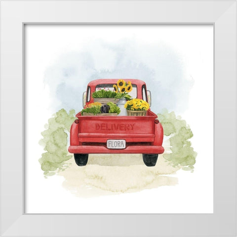 Farm Flora I White Modern Wood Framed Art Print by Popp, Grace