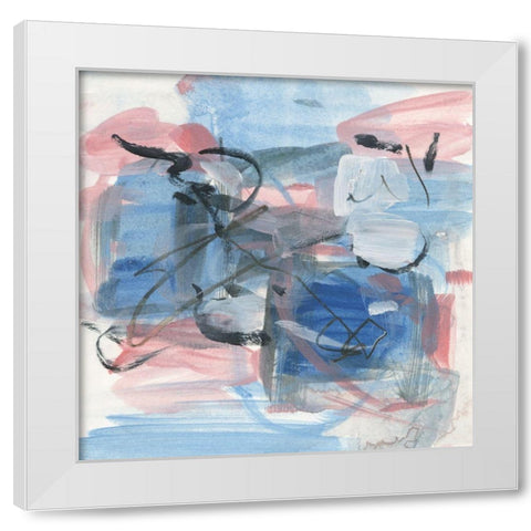 Gestural Remnant II White Modern Wood Framed Art Print by Wang, Melissa