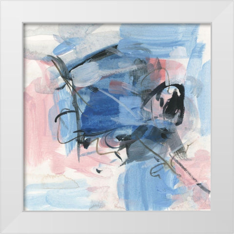 Gestural Remnant IV White Modern Wood Framed Art Print by Wang, Melissa