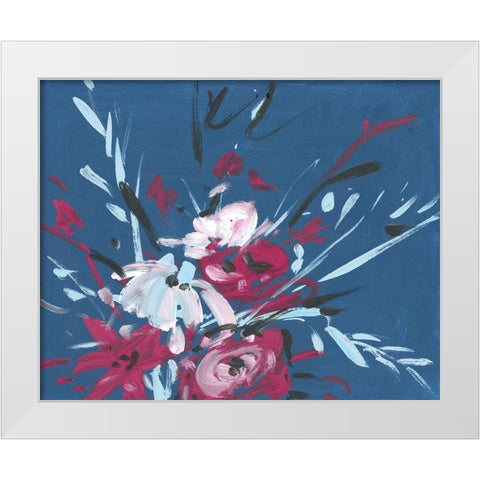 Blooming Night III White Modern Wood Framed Art Print by Wang, Melissa