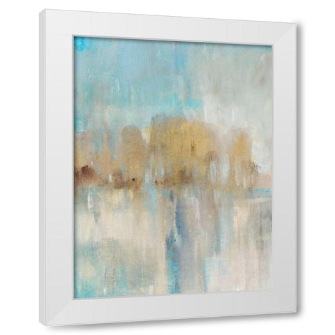 Trees Aglow II White Modern Wood Framed Art Print by OToole, Tim