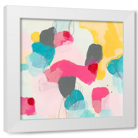 Linear Reaction II White Modern Wood Framed Art Print by Vess, June Erica