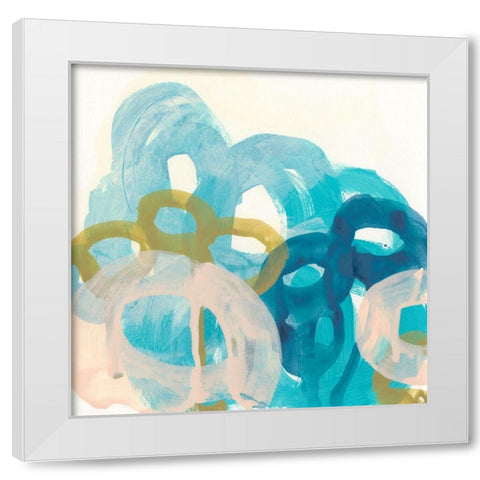 Filament III White Modern Wood Framed Art Print by Vess, June Erica