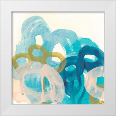 Filament III White Modern Wood Framed Art Print by Vess, June Erica