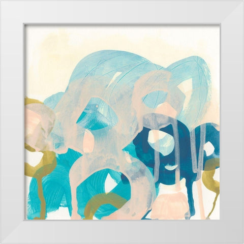 Filament IV White Modern Wood Framed Art Print by Vess, June Erica