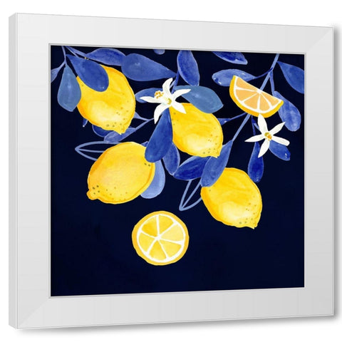 Fresh Fruit V White Modern Wood Framed Art Print by Borges, Victoria