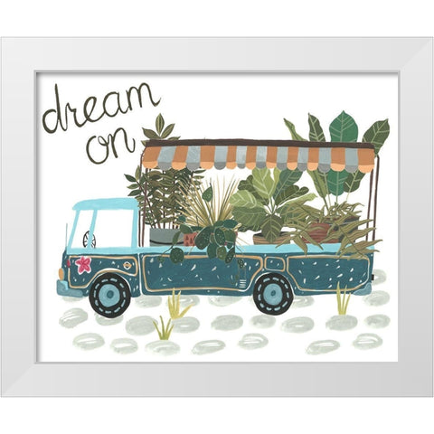 Hit the Road I White Modern Wood Framed Art Print by Wang, Melissa