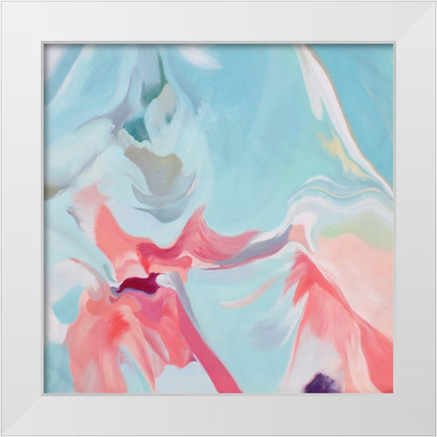 Environmental Vibrations II White Modern Wood Framed Art Print by Orlov, Irena