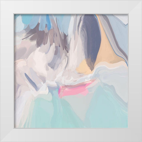 Environmental Vibrations III White Modern Wood Framed Art Print by Orlov, Irena