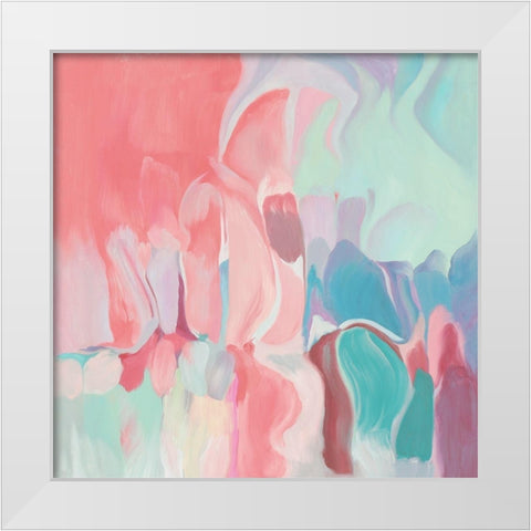 Melodies White Modern Wood Framed Art Print by Orlov, Irena
