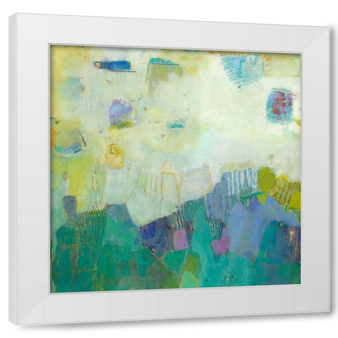 Brontide II White Modern Wood Framed Art Print by Jachimiec, Sue