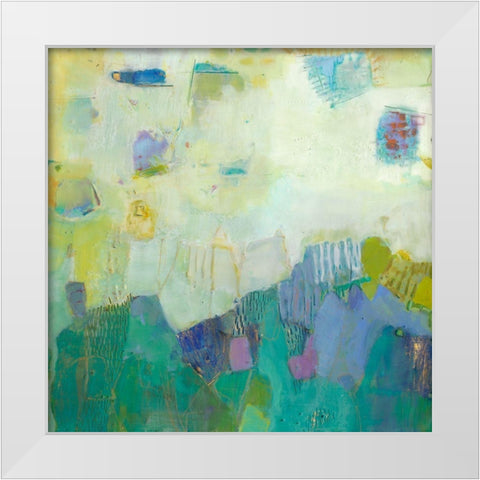 Brontide II White Modern Wood Framed Art Print by Jachimiec, Sue